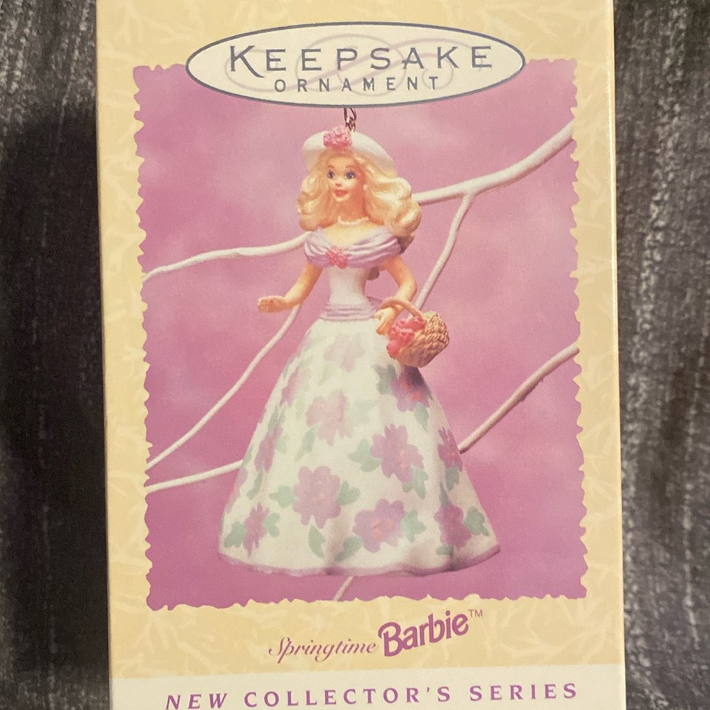 Hallmark’s Springtime Barbie Keepsake Ornament NIB!